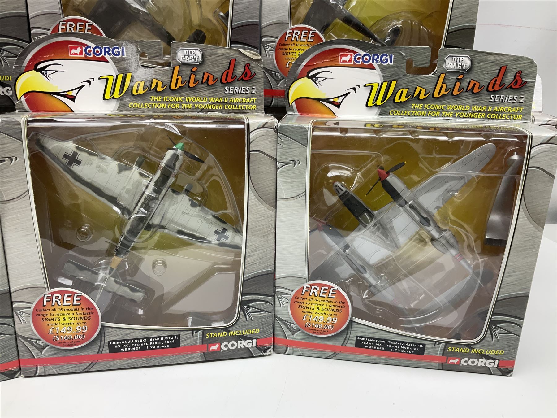 Corgi Aviation Archive - thirteen 'War Birds' Series 2; all boxed (13)