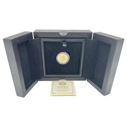 Queen Elizabeth II Bailiwick of Jersey 2022 'Trooping the Colour' gold proof one pound coin, cased with CPM certificate
