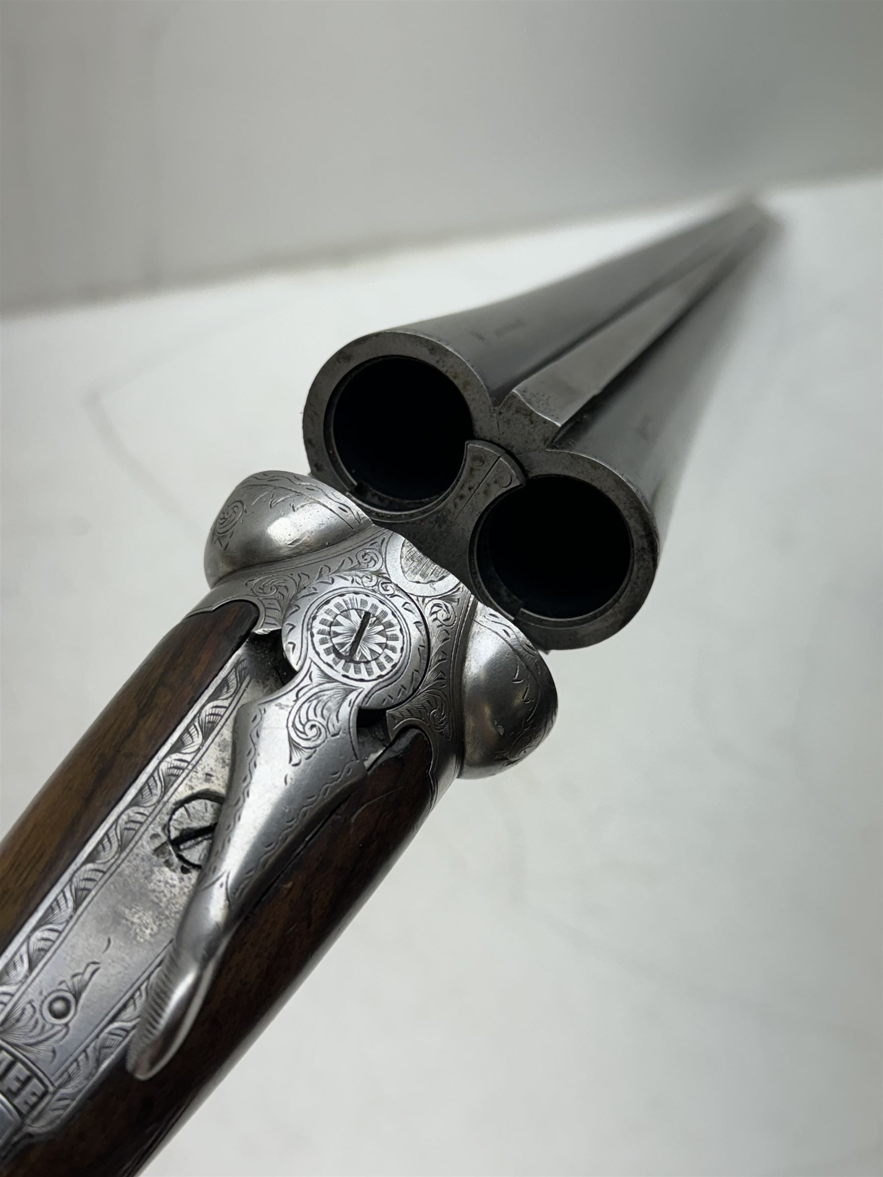 SHOTGUN CERTIFICATE REQUIRED - Webley & Scott Birmingham 12-bore double trigger boxlock ejector side-by-side double barrel shotgun with 76cm(30