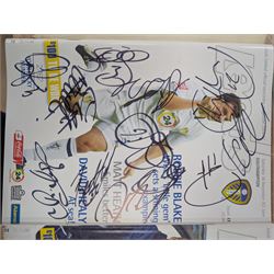 Leeds United programmes, tickets and pennant, including two signed programmes from 2006/7 season