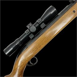 BSA 22 caliber air riffle with telescopi