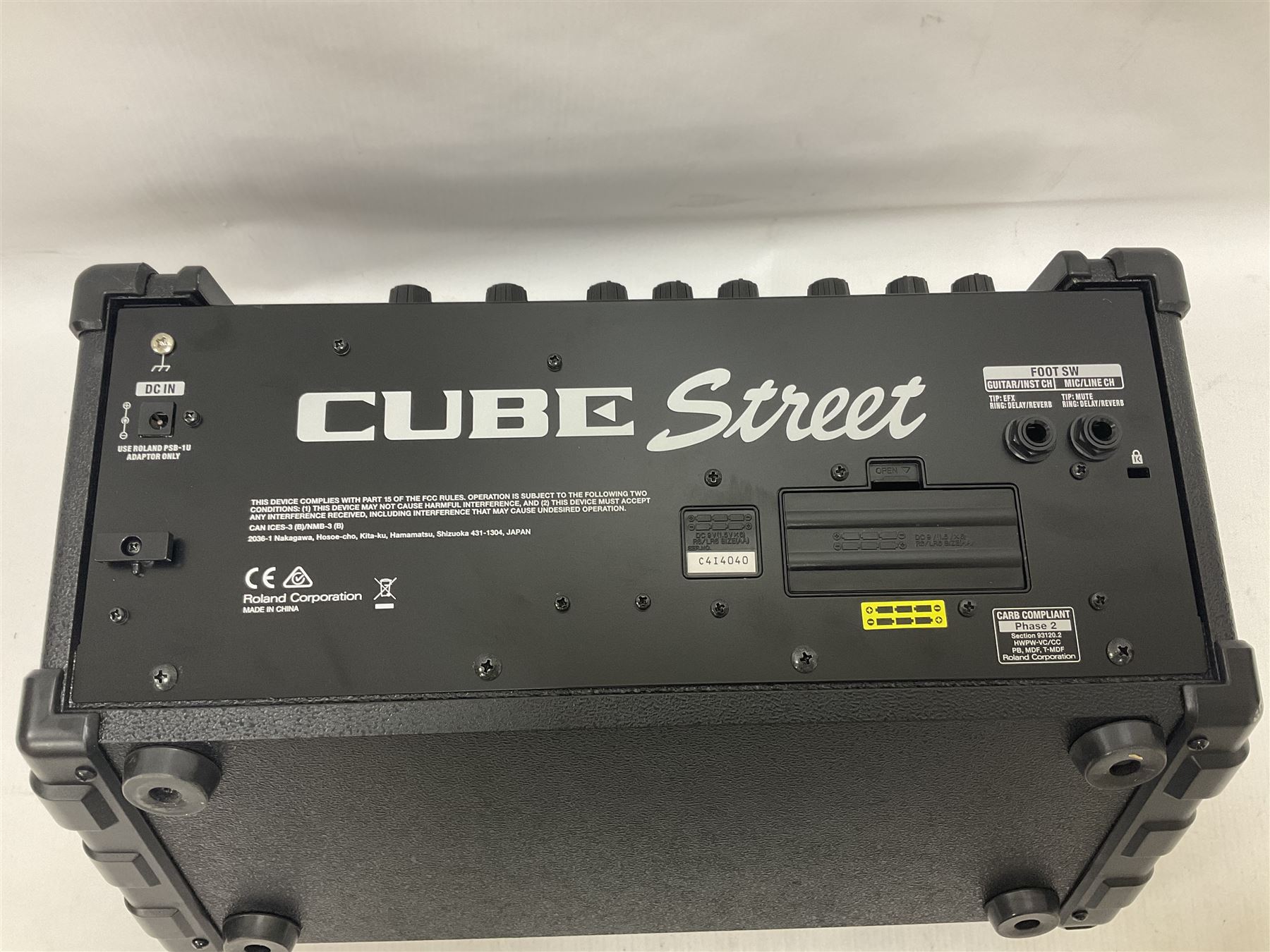 Roland Cube Street, 50w battery-powered stereo amplifier, L40cm