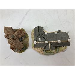 Four Lilliput Lane models from the 'Britain's Heritage' collection, comprising Edinburgh Castle, The World Famous Blacksmith's Shop Gretna Green, Shakespeare's Birthplace and Mickelgate Bar York, together with  a Lilliput Lane Beatrix Potter Hill Top model, all boxed