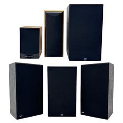 Wharfedale VALDUS 100SE speaker; MISSION speaker; pair of B&W DM10 speakers; pair of ARCAM...