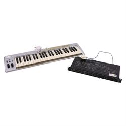 M-Audio Keystation 49e keyboard and a Phonic PDD-3000 digital delay