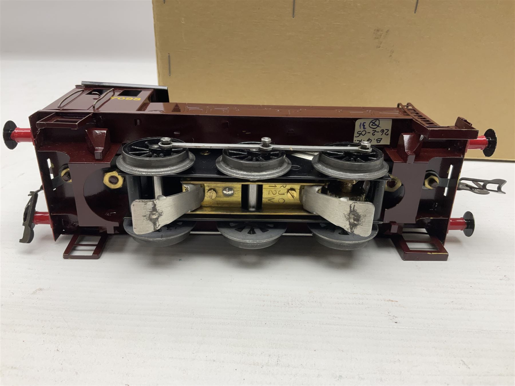 Ray Cooper '0' gauge - Directory Series LMS 0-6-0 diesel shunting locomotive No.7098; in plain brown box with RAC label and instructions