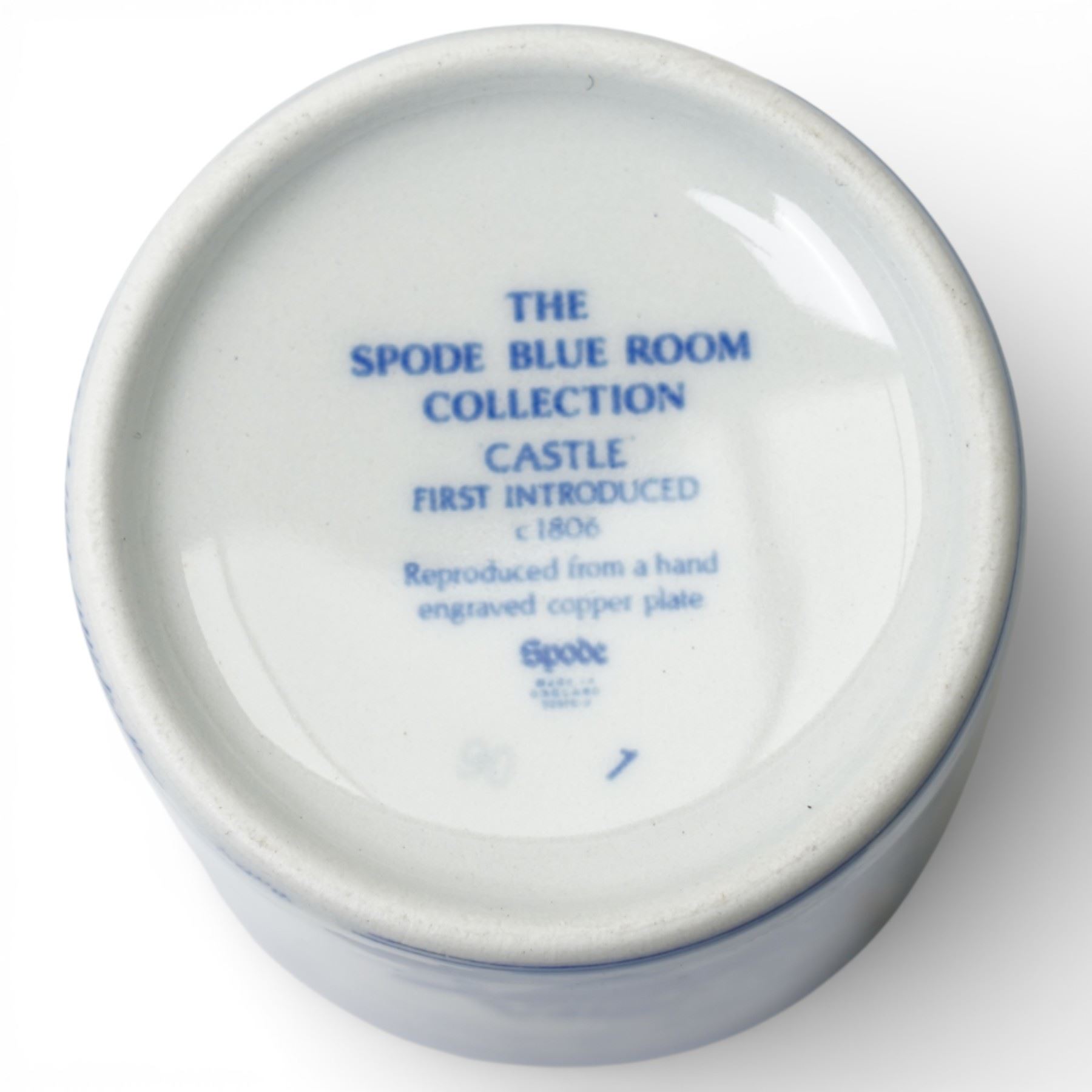 Set of six contemporary Spode 'The Spode Blue Room Collection' Spice Pots, boxed