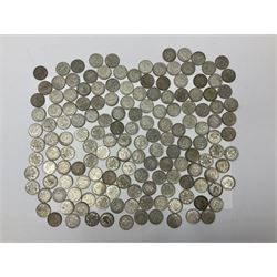 Approximately 2200 grams of Great British pre 1947 silver half crown coins, including King George V and King George VI 