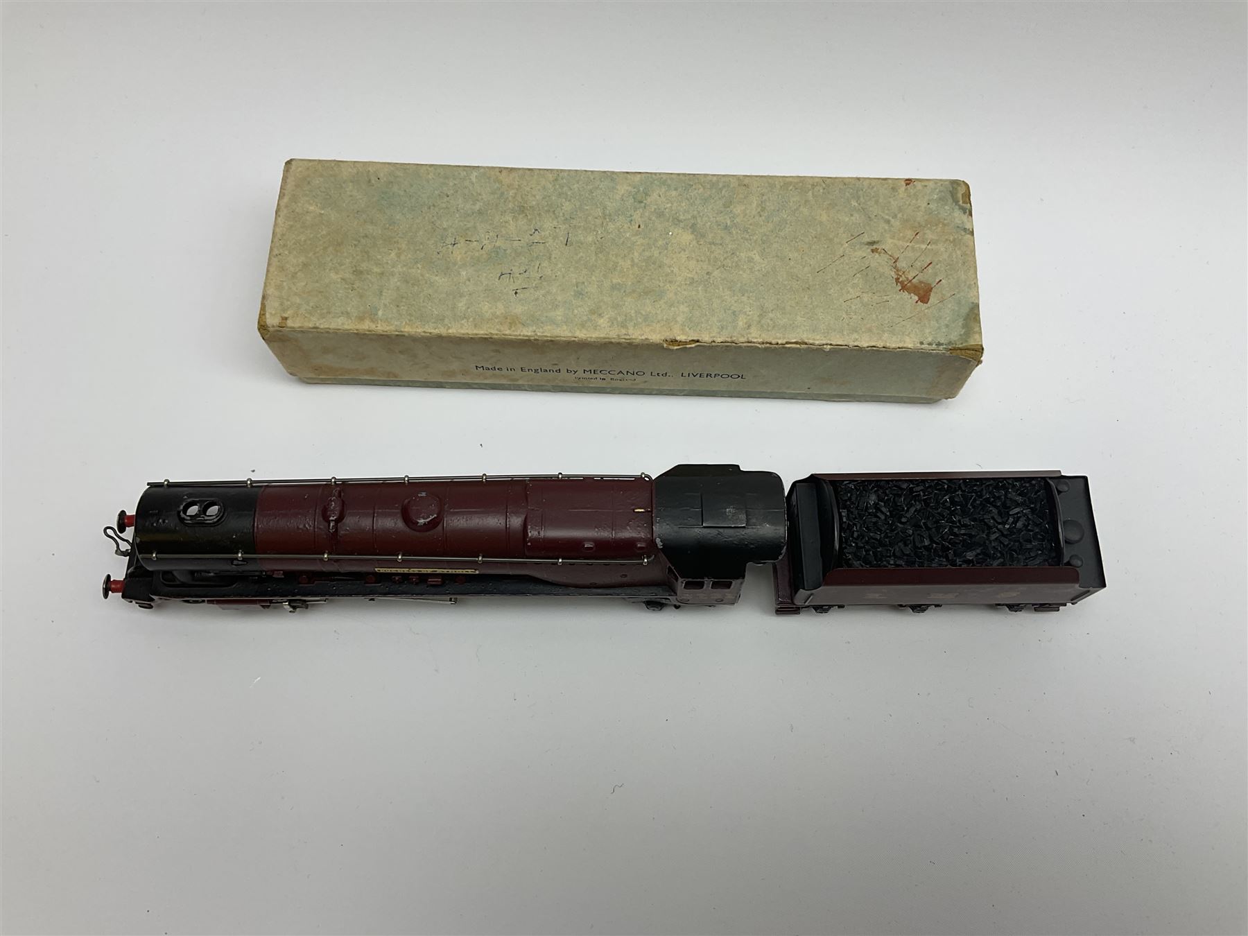 Hornby Dublo - three-rail Duchess Class 4-6-2 locomotive 'Duchess of Atholl' No.6231 with yellow nameplate; in pale blue box; with separate unboxed D2 tender (2)