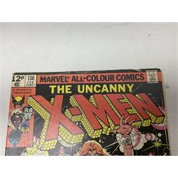 The Uncanny X-Men Marvel comics (1979-1980) Nos 130, 131 & 132, all British 12p price variant direct editions (3)