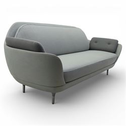 Fritz Hansen - 'Favn' sofa, designed by Jaime Hayon (1974-), upholstered in light grey fab...