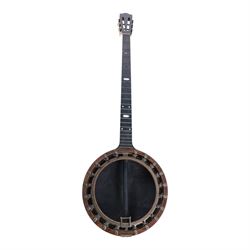 Two mandolins, including Francesco Perretti example, and a New Windsor Patent banjo, for restoration