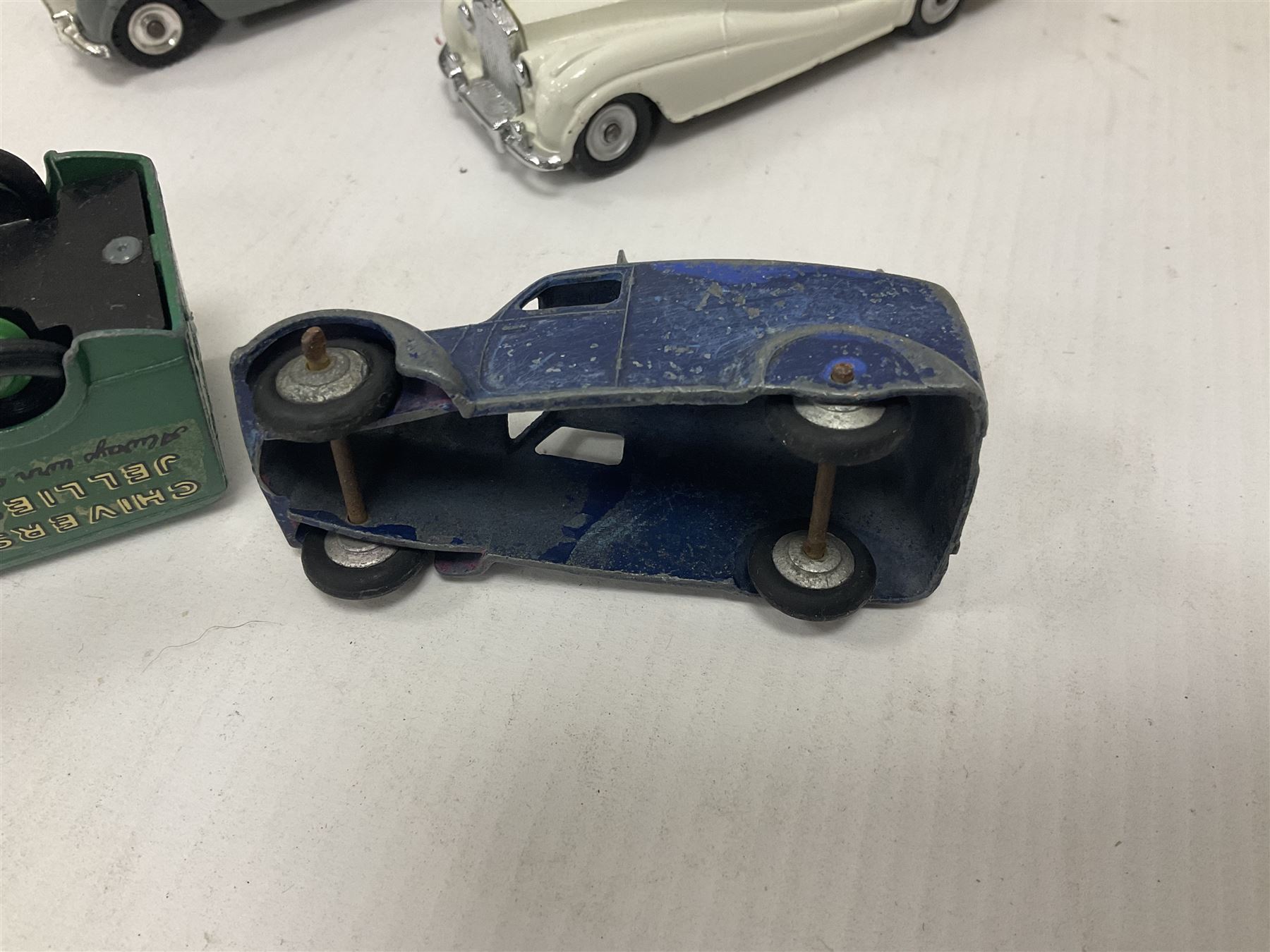 Dinky/Corgi - Dinky Bedford 10cwt Van ‘Kodak’ no.480, boxed; Corgi Bentley Continental Sports Saloon no.224 in replica box; along with further loose, playworn and repainted models to include Dinky Rolls-Royce Silver Wraith and Phantom V models etc 