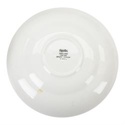 Spode tea service in Temple pattern, comprising twelve cups and saucers, open sucrier, milk jug, two side plates, together with Spode Italian pattern, six cups and saucers