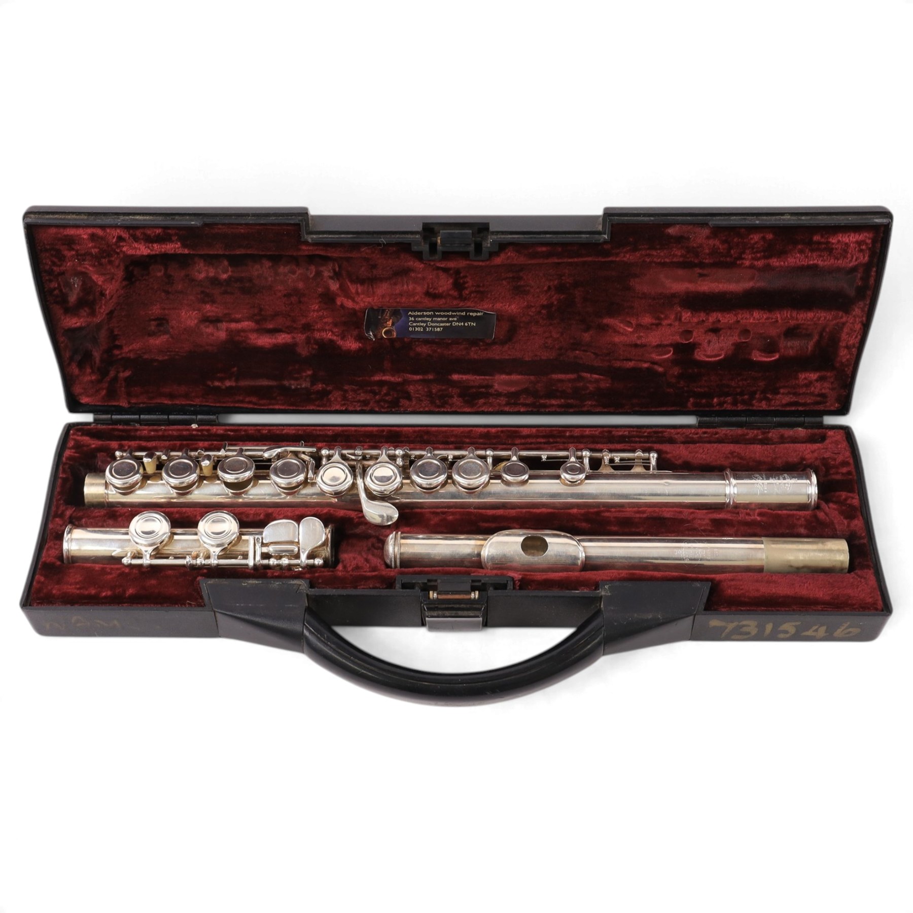 Buffet Crampon Paris flute, inscriber 'Cooper scale, ARC E, no. 22B', serial no. 731546, in hard carry case

