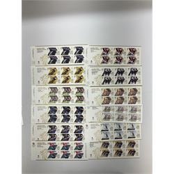 Queen Elizabeth II mint decimal stamps, all being London 2012 Olympic games 1st class, face value approximately 150 GBP