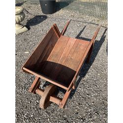 Wooden garden wheel barrow  - THIS LOT IS TO BE COLLECTED BY APPOINTMENT FROM DUGGLEBY STORAGE, GREAT HILL, EASTFIELD, SCARBOROUGH, YO11 3TX