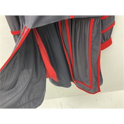 Elizabeth II Yeoman Warders (Beefeater) No.1 Undress blue uniform - comprising tunic bearing label Crown Military Uniforms H.M. Tower of London and bonnet by S. Patey (2) 