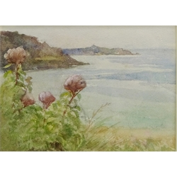  Sydney Josephine Bland (British 1883-?): 'Cabris Bay Cornwall', watercolour signed, title label verso 24cm x 33cm  