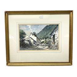 George Busby (British 1926-2005): 'Stonethwaite Cumbria', watercolour signed and dated '85, titled verso 17cm x 26cm 