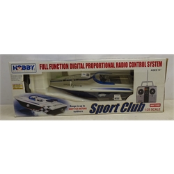  Hobby Sport Club radio control speedboat, boxed  