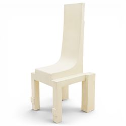 Robert Clatworthy RA (British 1928-2015): 'Chair', cast fibreglass resin sculpture in white finish, W58cm D58cm H128cm
Provenance: Illustrated on page 120 of the artist's catalogue raisonne; gifted directly by the artist to the vendor's partner