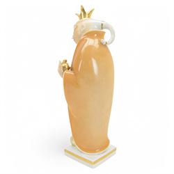 Royal Copenhagen Emperor & The Nightingale, figure designed by Johannes Hedegaard, no.4367, with printed mark beneath, H30cm