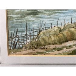 Frederick Richard Fitzgerald (British 1869-1944): Norwegian Fjord Landscape, watercolour signed 22cm x 32cm