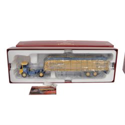 Two Corgi Hauliers of Renown 1:50 scale diecast model lorries, comprising CC12514 Atkinson Borderer Trailer & Canvas Load William Nuttall and CC13915 Foden Alpha Fridge Trailer JA Killoh Transport, both boxed
