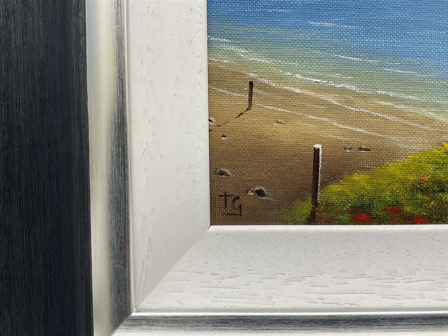 Tony Gittins (British 1970-): 'Easy My Troubles, That's What you Do', oil on canvas board signed, titled on printed label verso 27cm x 34cm 