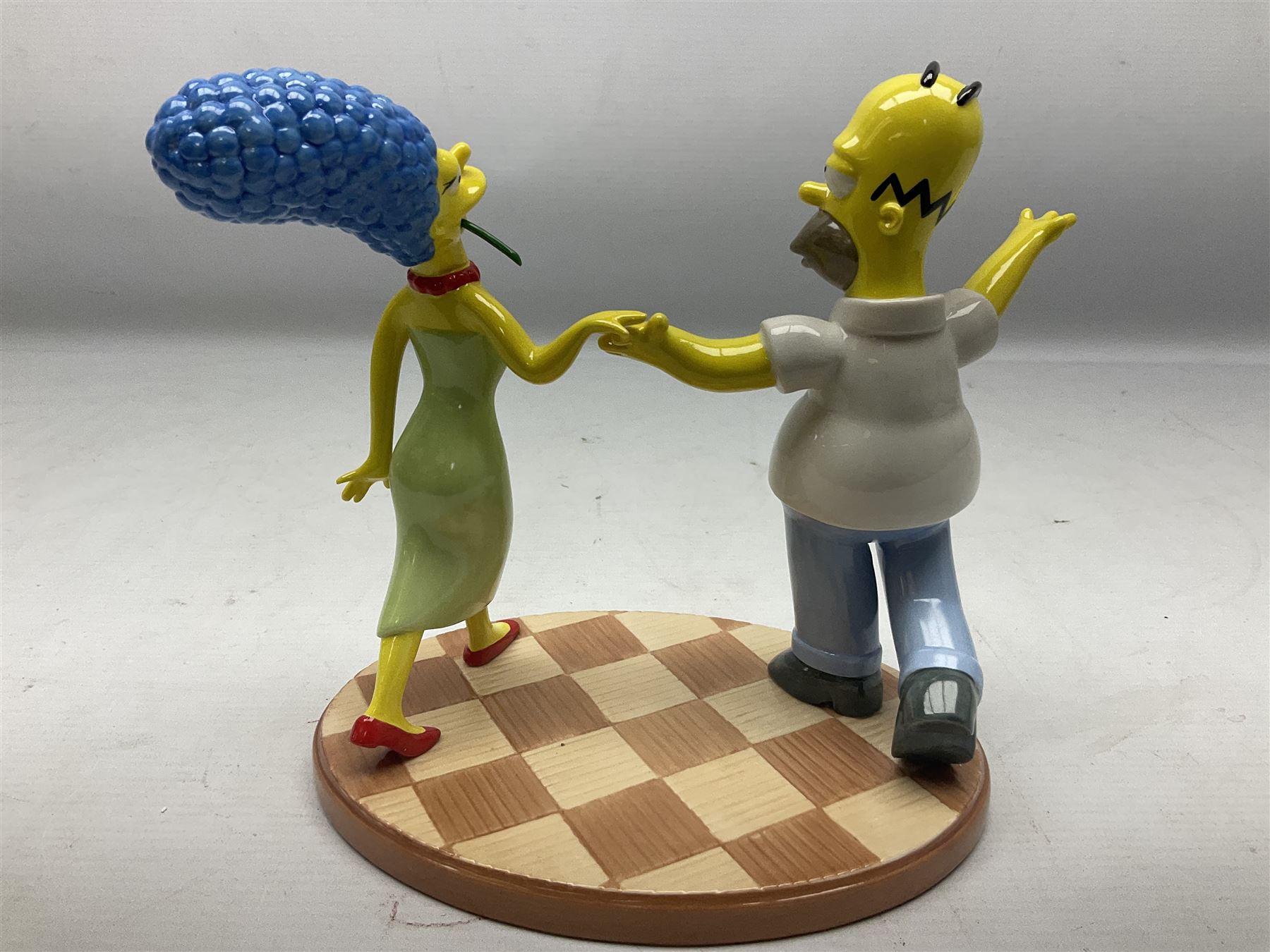 Six Coalport The Simpsons character figures, comprising limited edition 'The Family That Sits Together Fits Together' annual 2005, TS01 Two to Tango, The Gift of Maggie, Will Work For Duff, Yellow Girl Blues and Losing His Marbles, all boxed