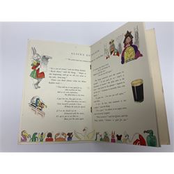 Three Guinness promotional pamphlets relating to Alice in Wonderland, comprising The Guinness Alice, 1933, Jabberwocky Re-Versed and other Guinness Versions, 1935 and Alice Aforethought Guinness Carols for 1938