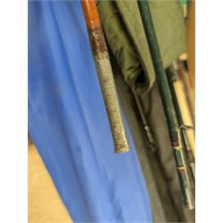 Fishing rods including Carson Elegance XI telescopic rod and a Maver Reality 10ft Match rod and reels including Selection Spin Pike, Matt Hayes Adventure Carp Reel and Shakespeare Omnix FD
