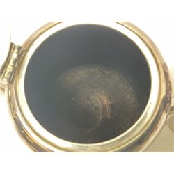 EPNS four piece tea service, comprising teapot, coffee pot, sugar bowl and milk jug