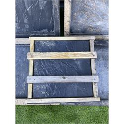 Set of five paving molds, (45cm x 45cm x 5cm)  - THIS LOT IS TO BE COLLECTED BY APPOINTMENT FROM DUGGLEBY STORAGE, GREAT HILL, EASTFIELD, SCARBOROUGH, YO11 3TX