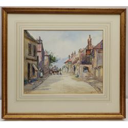 Amy Paget Kemp (British exh.1895-1919): Village High Street, watercolour signed 24cm x 29cm
