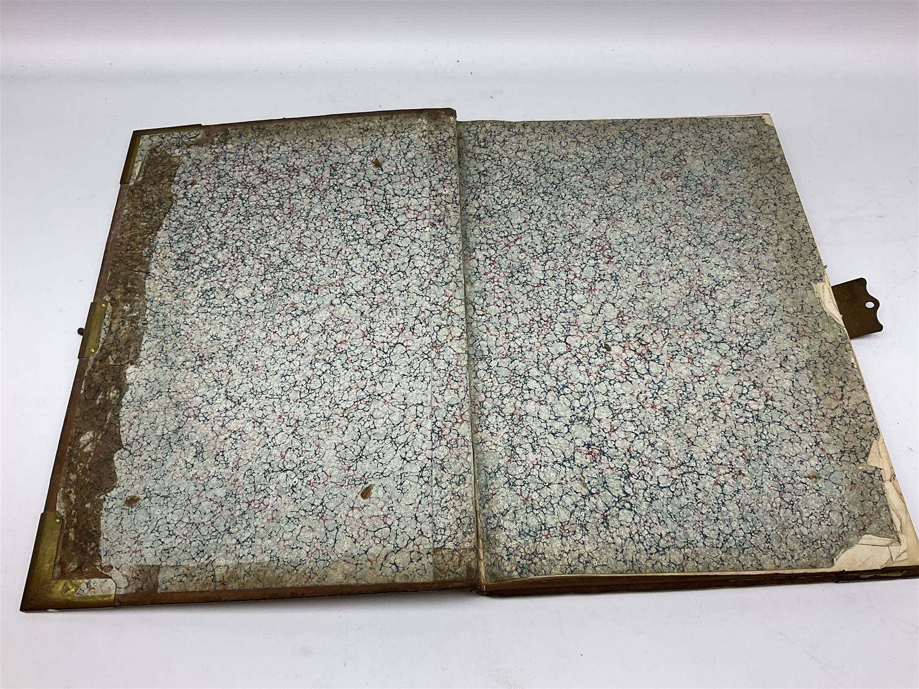 Six 19th century leather bound books of music comprising Graduale Juxta Missale Romanum and Antiphonarium Romanum. Both 1828 Divione; Graduel Romain and Psautier Romain. Both 1859 Digne/Paris; Graduel Romain. 1872 Marseille; and Missale Romanum. 1853 Mechliniae (6)
