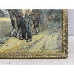 Harden Sidney Melville (British 1824-1894): Market Day Preparations, watercolour signed and dated 18*, 35cm x 52cm 