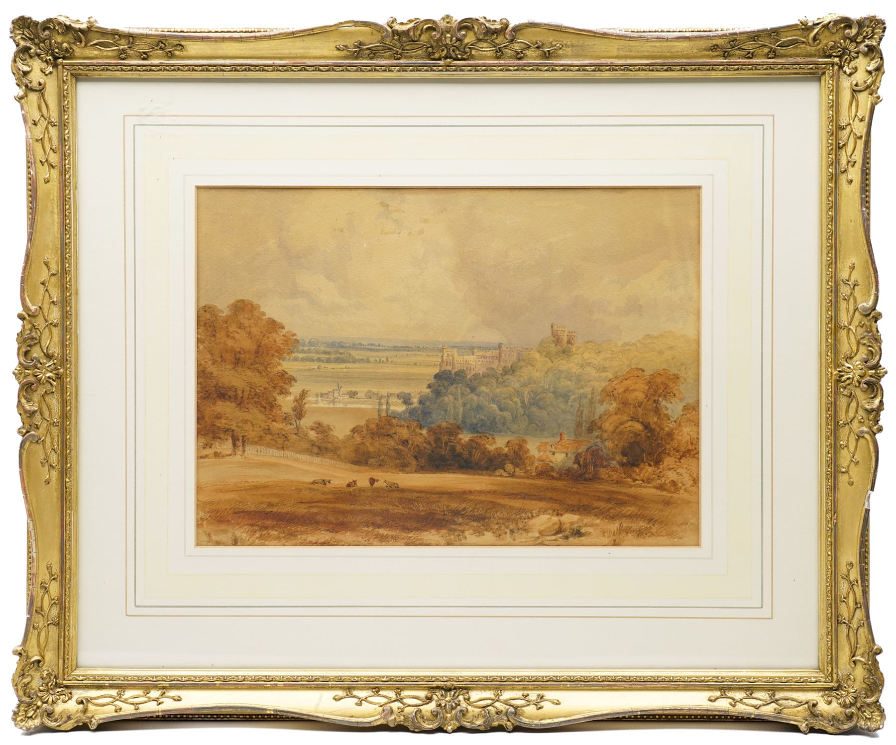 Anthony Vandyke Copley Fielding (British 1787-1855): 'Arundel Castle', watercolour faintly signed, titled and attributed on Fine Art Society verso 25cm x 36cm
Provenance: Kirkham Hall