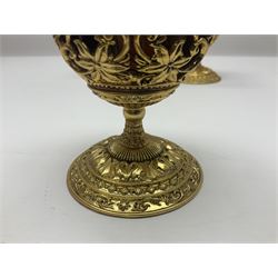 Franklin Mint House of Faberge three collectors eggs, comprising Madonna and Child, The Shepherds Gift and Glorious Adoration 