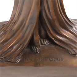 After Chiparus three Art Deco figures modelled dances, H60cm 
