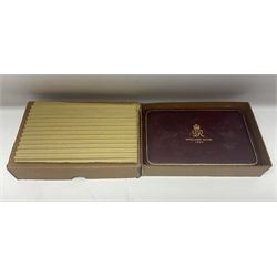 King George VI 1937 specimen coin set, farthing to crown including maundy coinage, in dated case