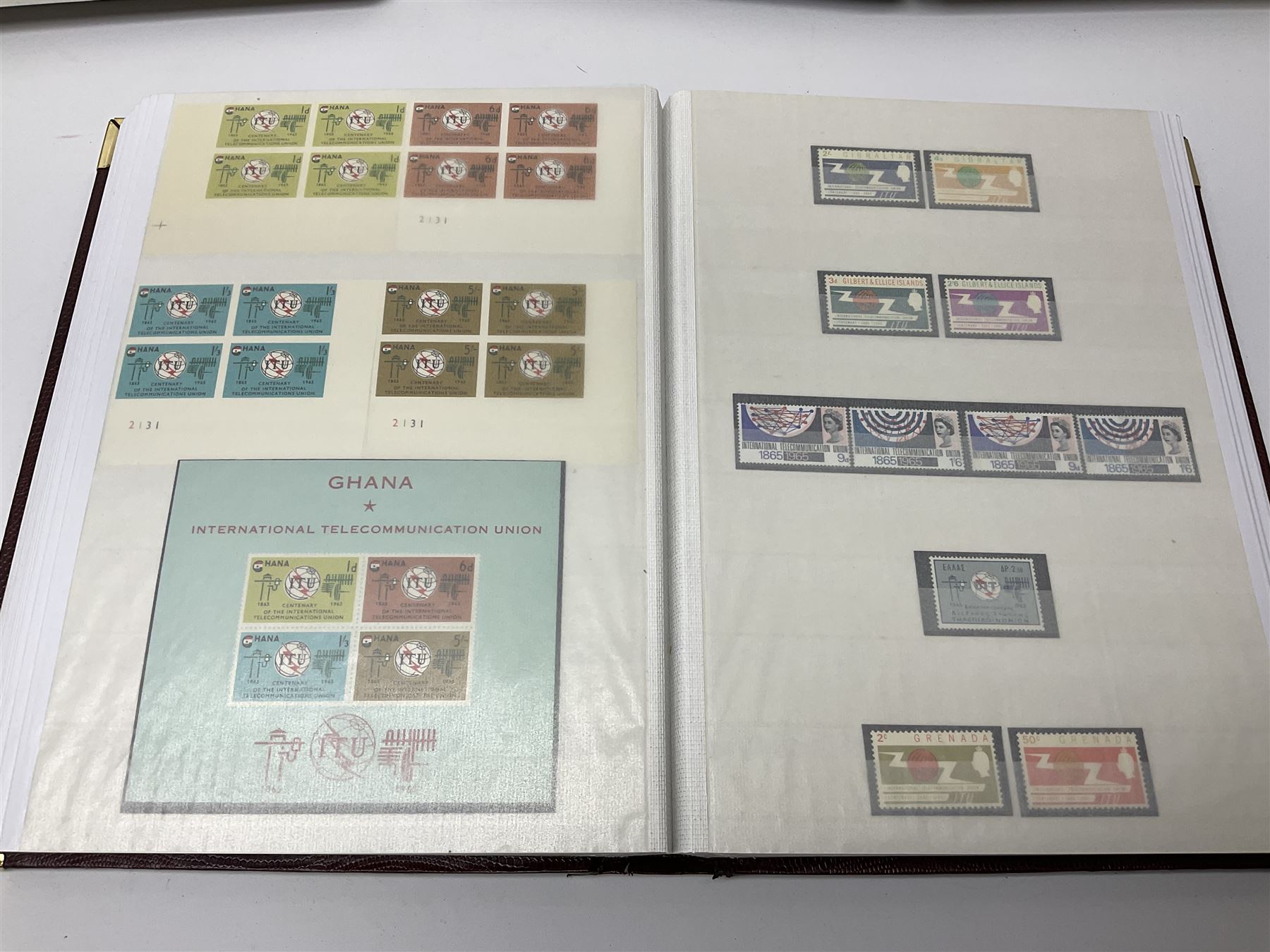 Thematic stamp collection relating to satellites, telecommunications and space from various Countries including Angola, Antigua, Ascension, Australia, Bahamas Barbados, Bhutan, British Virgin Islands, Denmark, Ecuador, Israel etc, a mint and used collection housed in three stockbooks