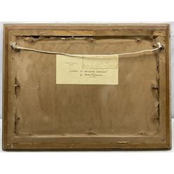 Herbert Truman (St. Ives 1883-1957): ‘Corner of Newquay Harbour’, oil on board signed, titled on label verso 31cm x 45cm