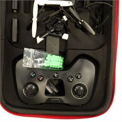 Parrot drone, with spare batteries; Lilliput field monitor with batteries (2)