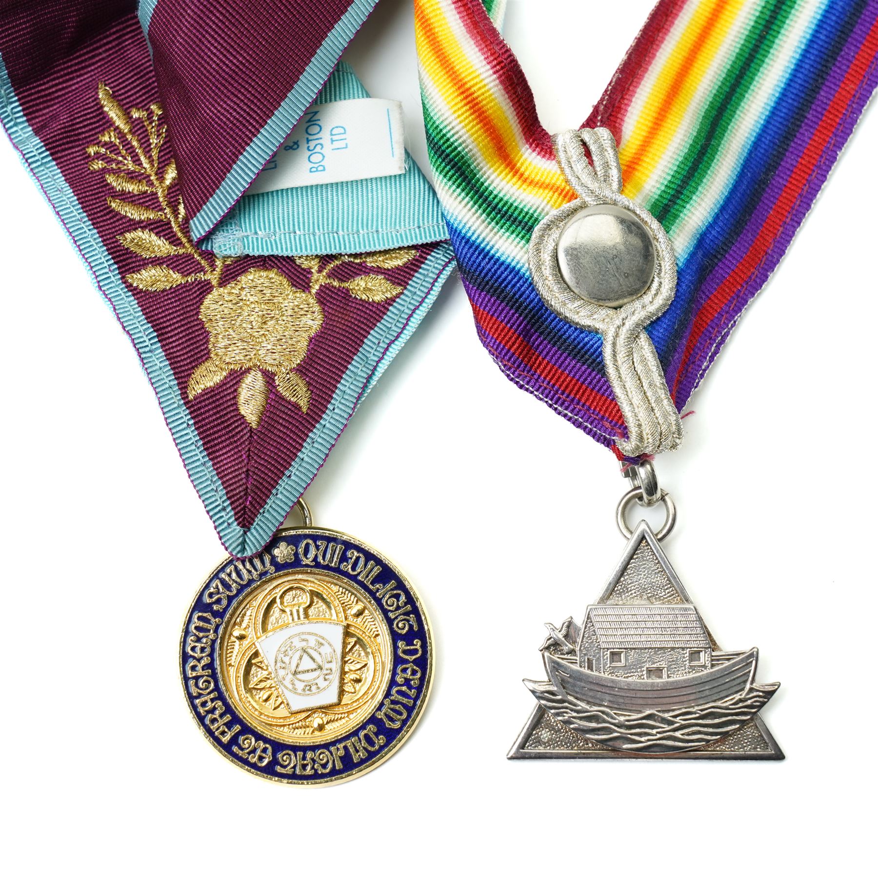  Masonic gilt metal Mark Master Mason jewel and various North and East Yorkshire enamel jewels etc