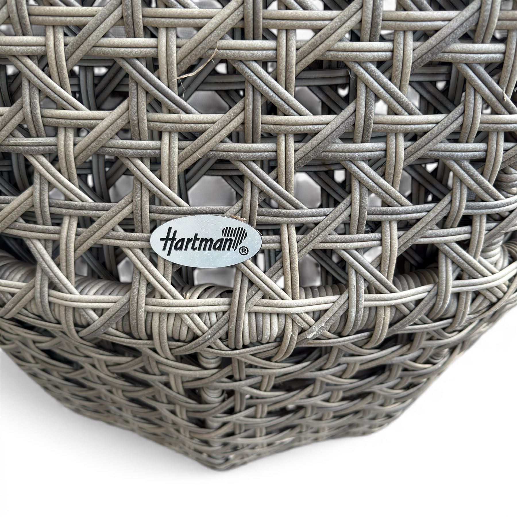 Hartman basket hanging garden chair with cushion and cover