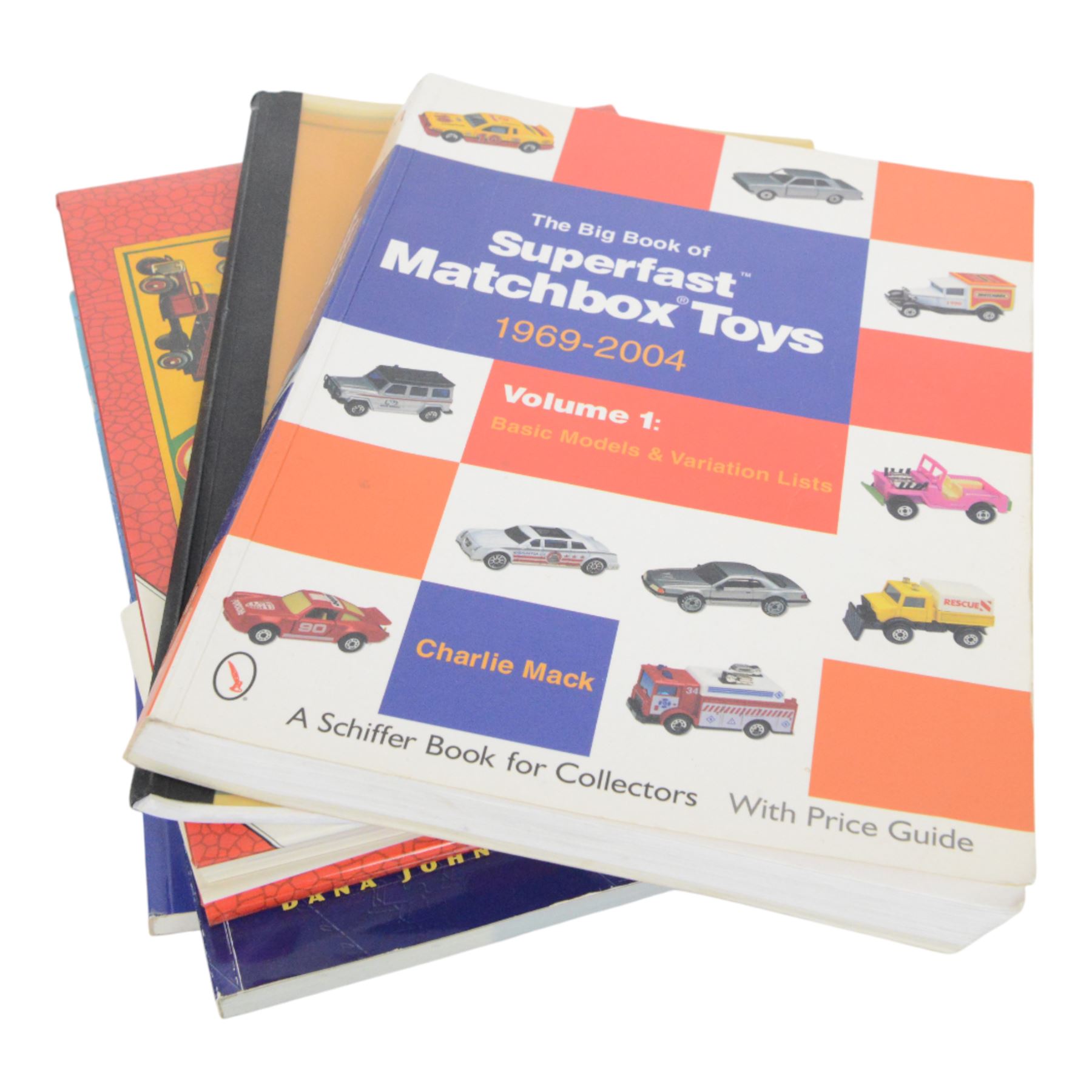 Corgi, Matchbox and Dinky diecast model reference books, including The Big Book of Superfast Matchbox Toys, The Encyclopaedia of Matchbox Toys, etc