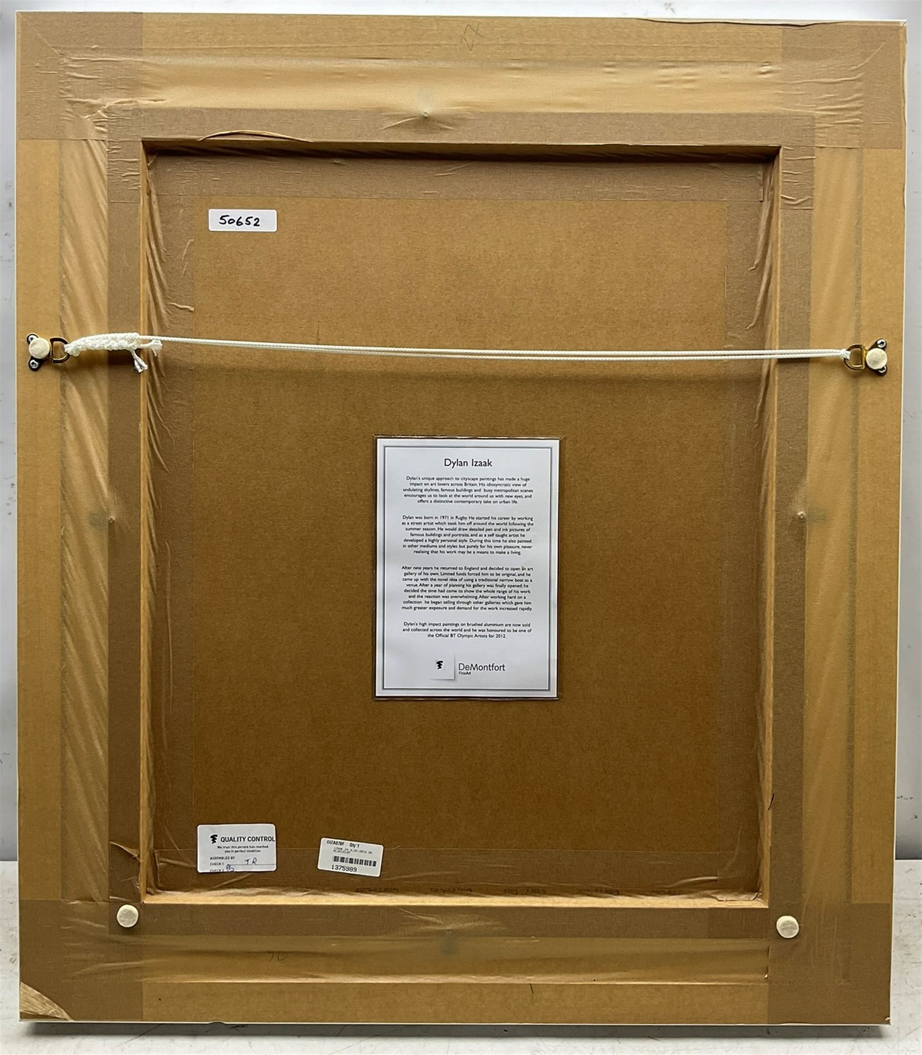 Dylan Izaak (British 1971-): Big Ben, oil on aluminium signed with initials 59cm x 49cm 
Provenance: purchased by the vendor from Whitewall Galleries