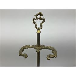 Fire tool set together of on a decorative stand, together with three branched chandelier and other collectables